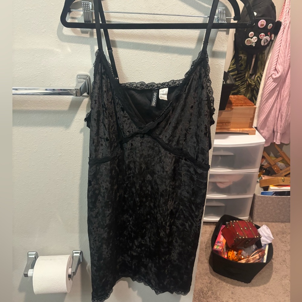 Black Velvet Dress- size 3x